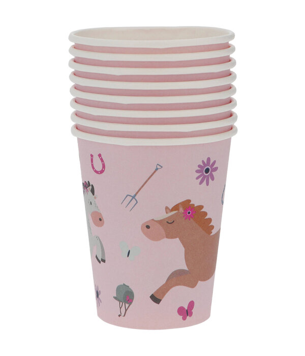 Bekers Happy Horses 250 ml (8st)