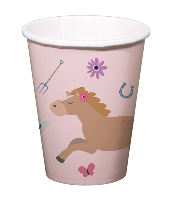 Bekers Happy Horses 250 ml (8st)