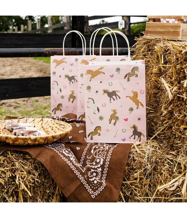Paard Uitdeeltasjes Happy Horses 27cm (6st)
