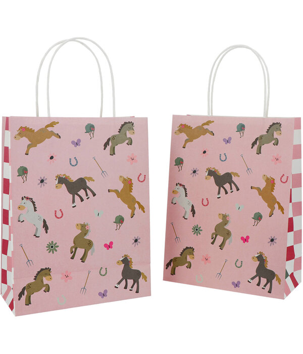 Paard Uitdeeltasjes Happy Horses 27cm (6st)