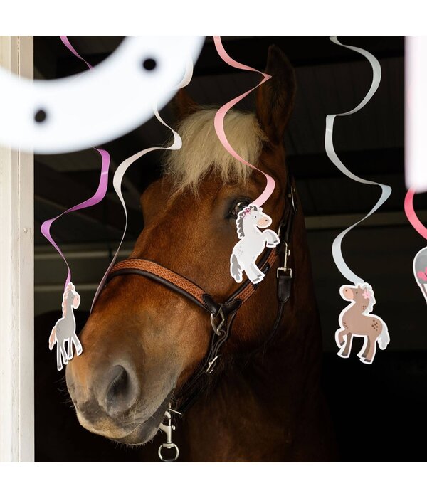 Hangdecoratie Paarden Happy Horses (6st)