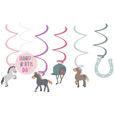 Hangdecoratie Paarden Happy Horses (6st)
