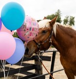 Folieballon Happy Horses Roze (45cm)