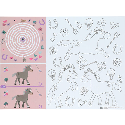 Activiteiten Placemat Happy Horses (6st)