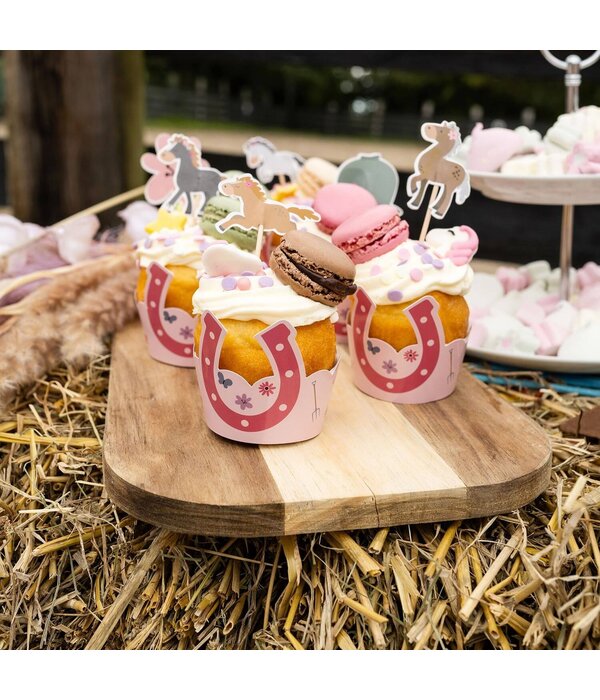 Cupcake Decoratie Set Happy Horses (6st)