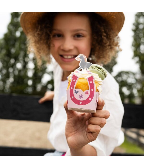 Cupcake Decoratie Set Happy Horses (6st)