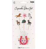Cupcake Decoratie Set Happy Horses (6st)