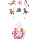 Cupcake Decoratie Set Happy Horses (6st)