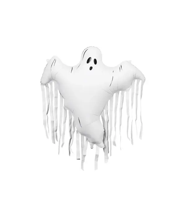 Folieballon Spook met tassels - 93 x 86 cm
