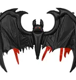 FollieBallon Vleermuis Groot Zwart 120x81cm