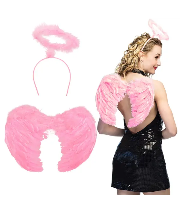 Set Engel Compleet Lichtroze