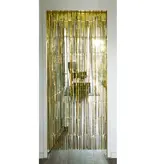 Deur deco gordijn goud