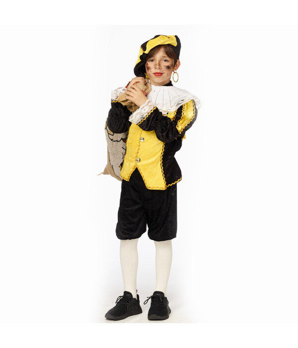 Pietenpak Kind 4-Delig Javi Zwart/Geel
