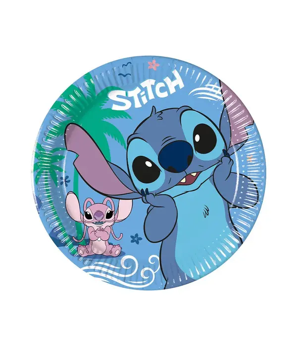 Gebaksbordjes Stitch & Angel 20cm (8st)