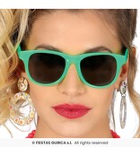 Bril Blues Brothers Neon Green