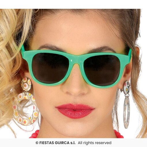 Bril Blues Brothers Neon Green