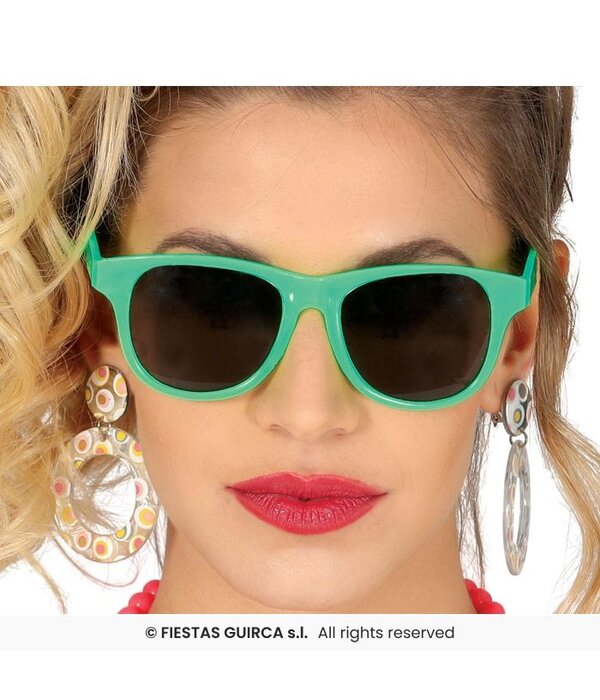 Bril Blues Brothers Neon Green