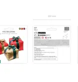 Folieballon Gift Boxes 34x36cm (3st)