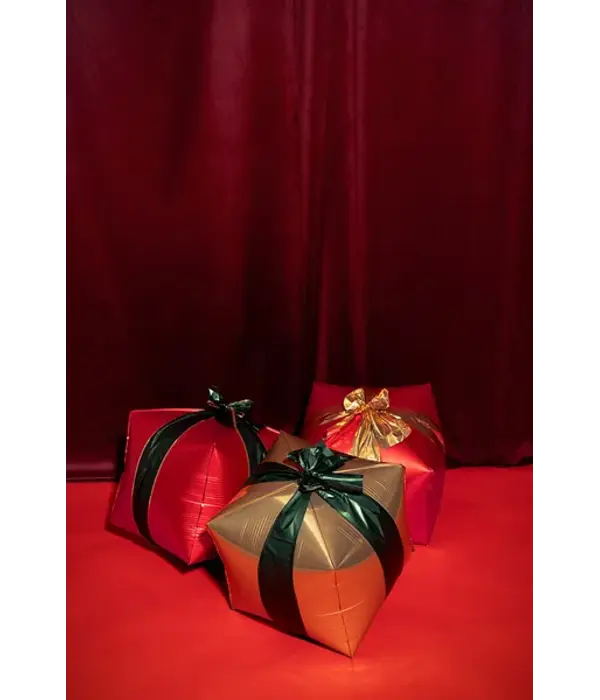 Folieballon Gift Boxes 34x36cm (3st)