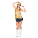 Party Top Goud Metallic Franjes Pailletten Dames