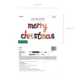 Folieballon Merry Christmas (143x25cm)