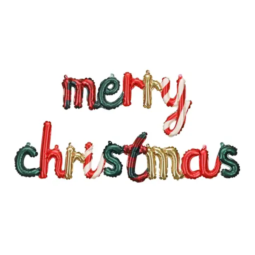 Folieballon Merry Christmas (143x25cm)