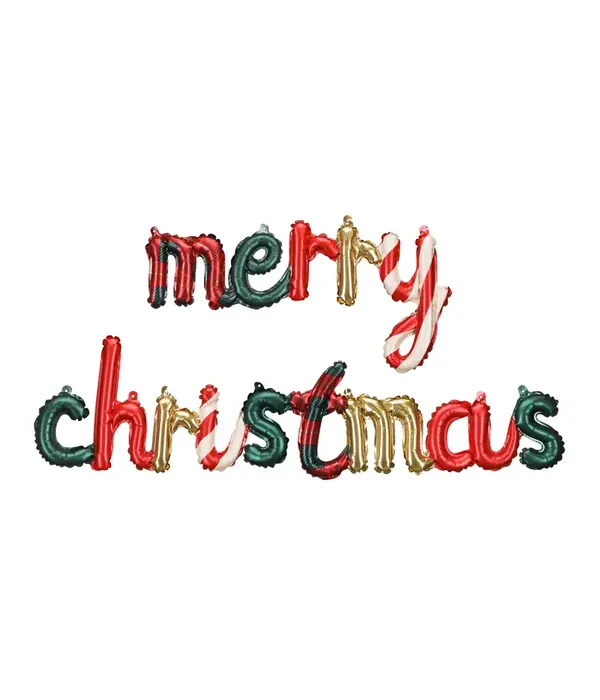 Folieballon Merry Christmas (143x25cm)