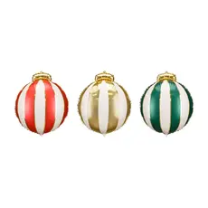 Folieballonnen Christmas Ballen 42x46cm (3st)