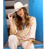 Sierlijke Witte Hoed Bohemian