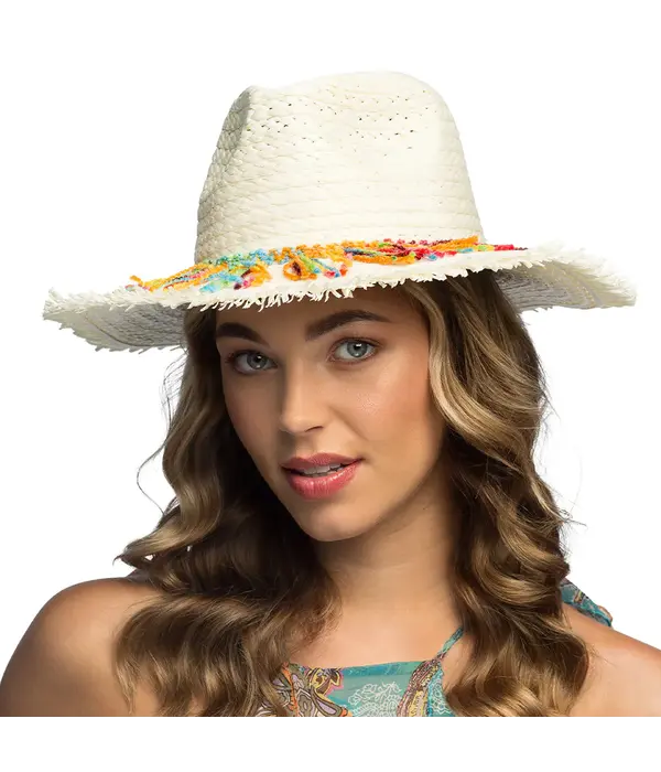 Sierlijke Witte Hoed Bohemian