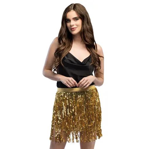 Minirokje Sparkle Goud Dames