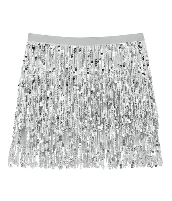 Minirokje Sparkle Zilver Dames