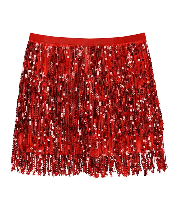 Minirokje Sparkle Rood Dames