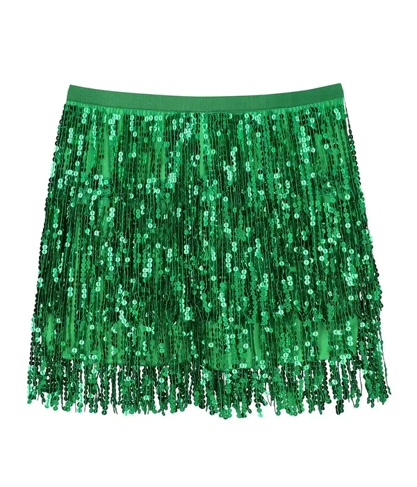 Minirokje Sparkle Groen Dames