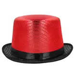 Hoed Shiny Caprice rood