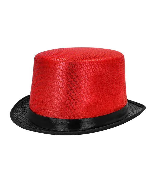 Hoed Shiny Caprice rood