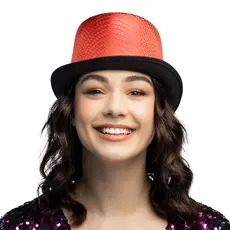 Hoed Shiny Caprice rood