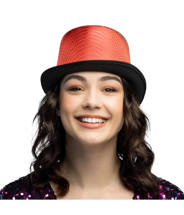 Hoed Shiny Caprice rood