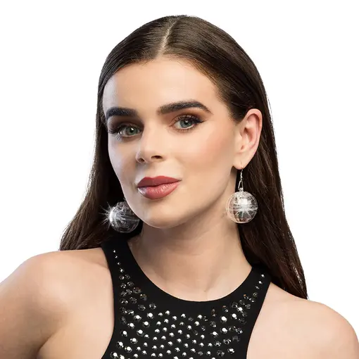 Paar LED oorbellen Discobal