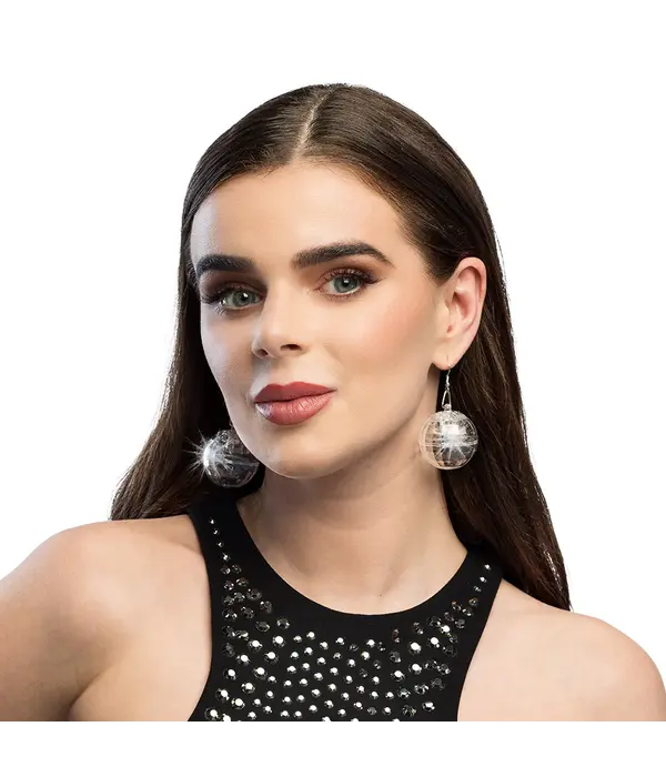 Paar LED oorbellen Discobal