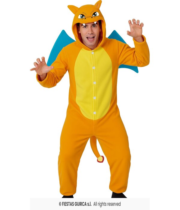 Charmander Onesie Oranje Volwassen