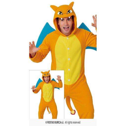 Charizard Onesie Oranje Volwassen