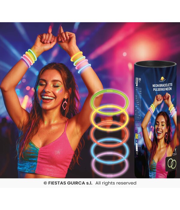 Armbanden Neon Licht (15st)