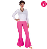 Roze hippiebroek vrouw