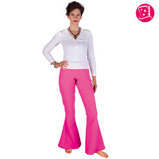 Roze hippiebroek vrouw