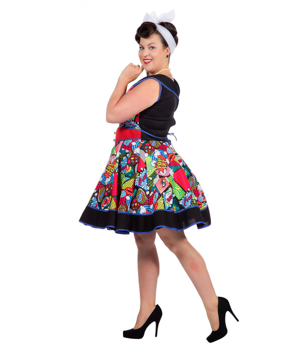 Pop-Art Rock & Roll jurk Dames