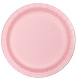 Feestborden Lichtroze - 8 Stuks