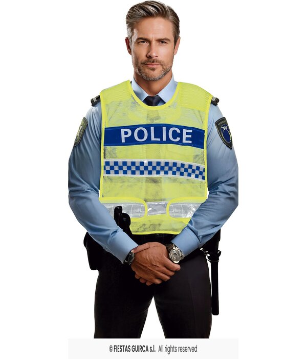 Gele Verkeerspolitie Vest Volwassenen