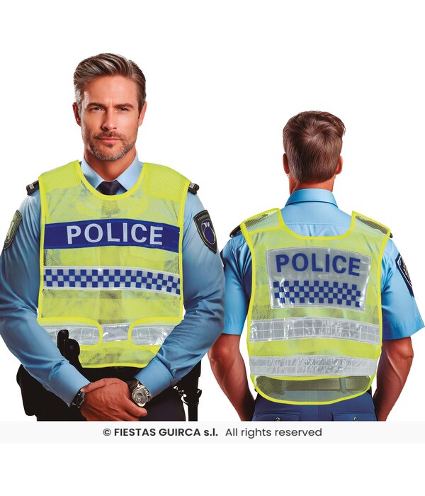 Gele Verkeerspolitie Vest Volwassenen