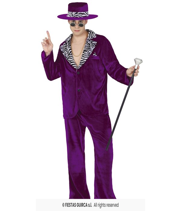 Cool man Pimp Outfit Paars